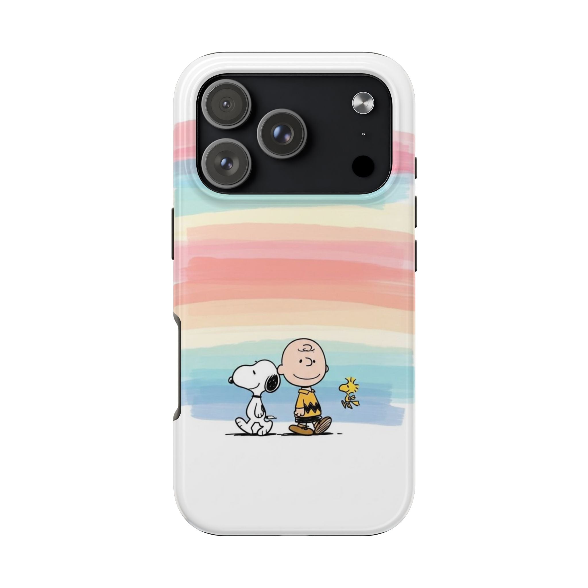Rainbow Stripe Snoopy Phone Case