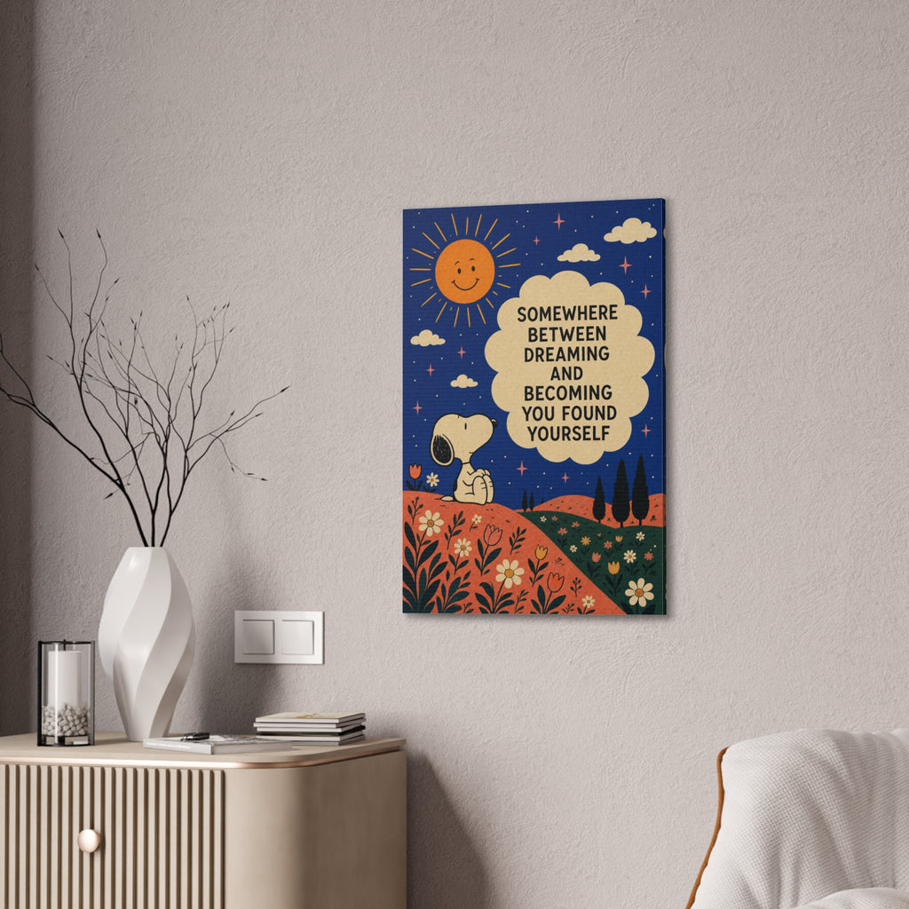 Snoopy Inspirational Quote Canvas