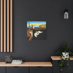 Melting Clocks Snoopy Canvas