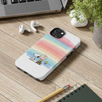 Rainbow Stripe Snoopy Phone Case