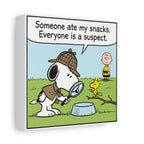 Snoopy Snack Detective Canvas