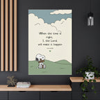 Isaiah 60:22 Snoopy Canvas