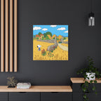 Snoopy Wheat Field Canvas