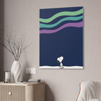 Snoopy Looking Up Canvas