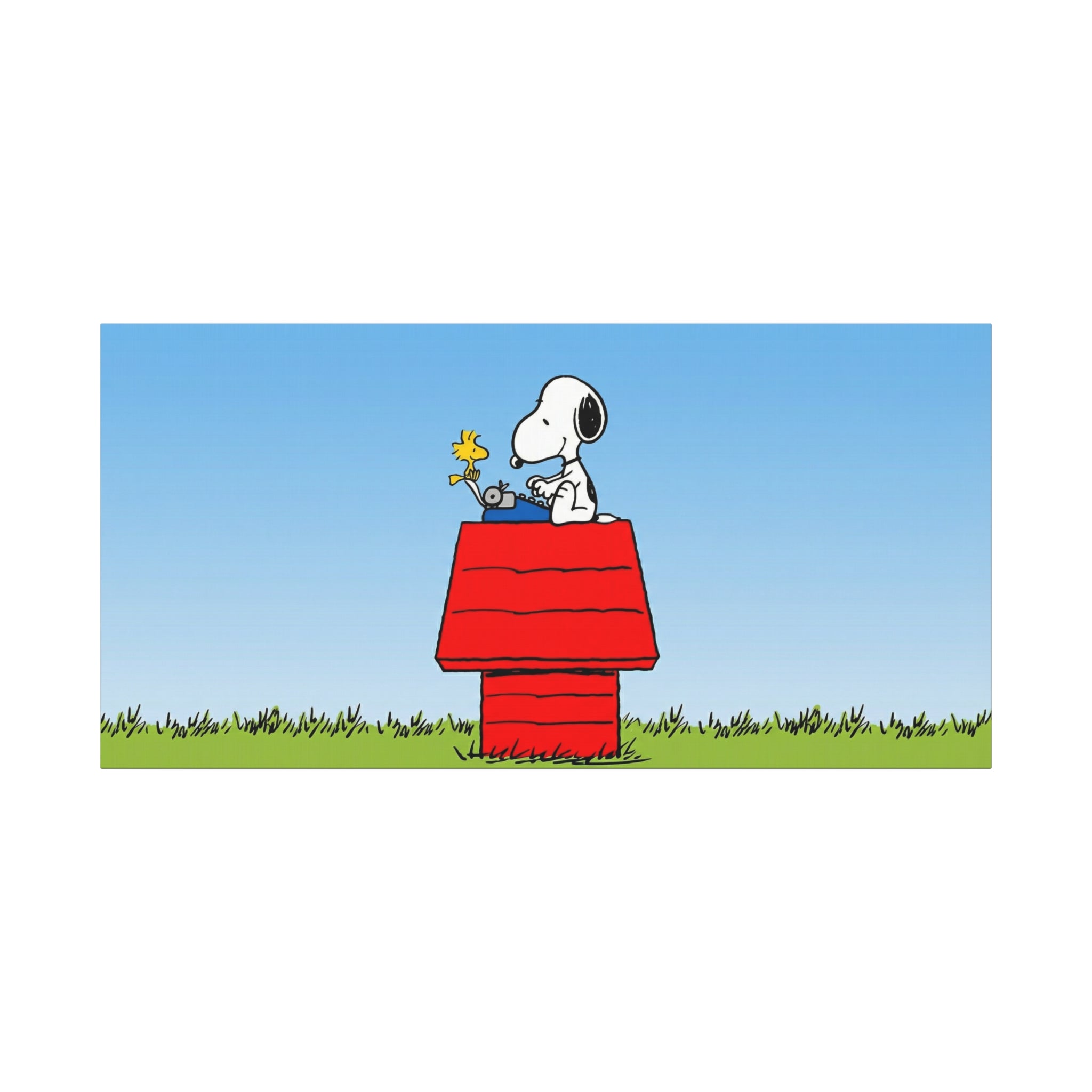 Snoopy on Red Doghouse Canvas