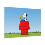 Snoopy on Red Doghouse Canvas