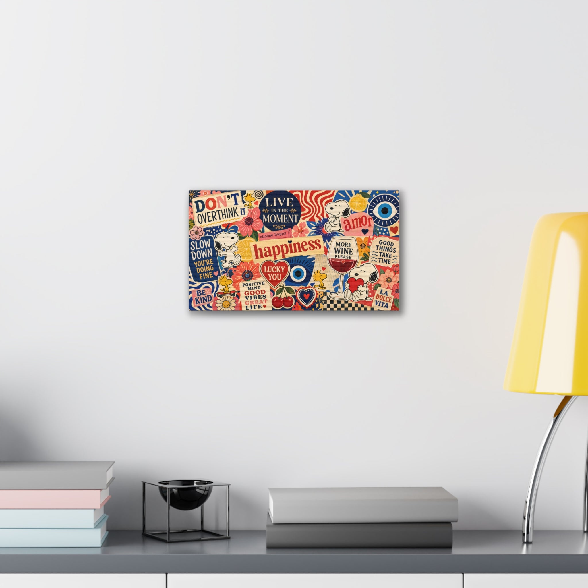 Snoopy Happiness Collage Canvas