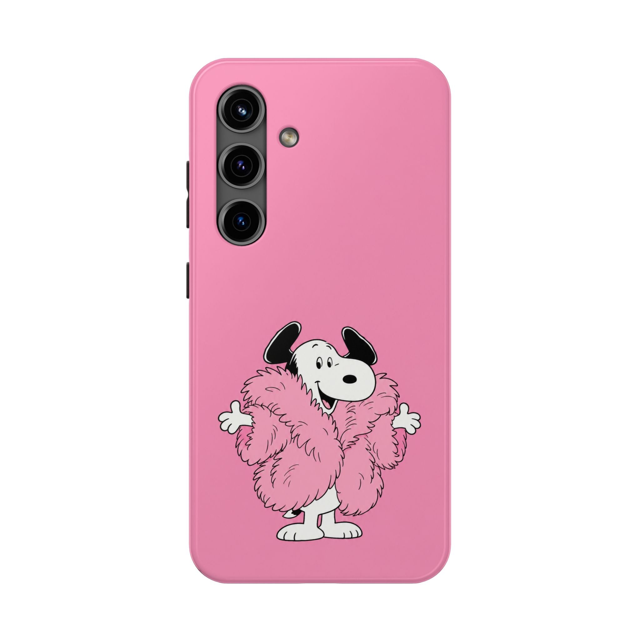 Pink Fuzzy Coat Case