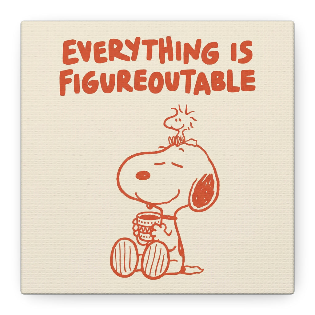 Snoopy And Woodstock Canvas