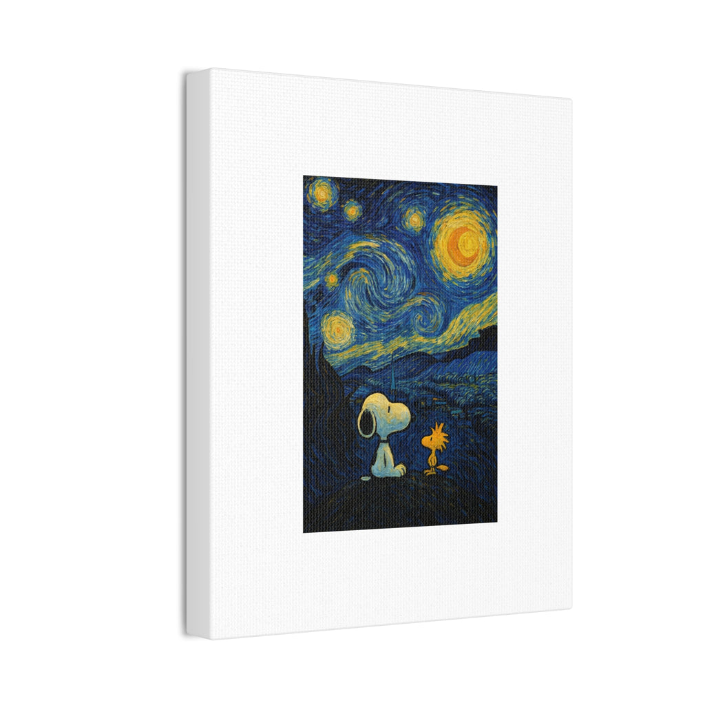 Snoopy Paris Autumn Canvas