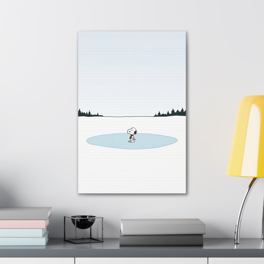 Snoopy Ice Rink Canvas