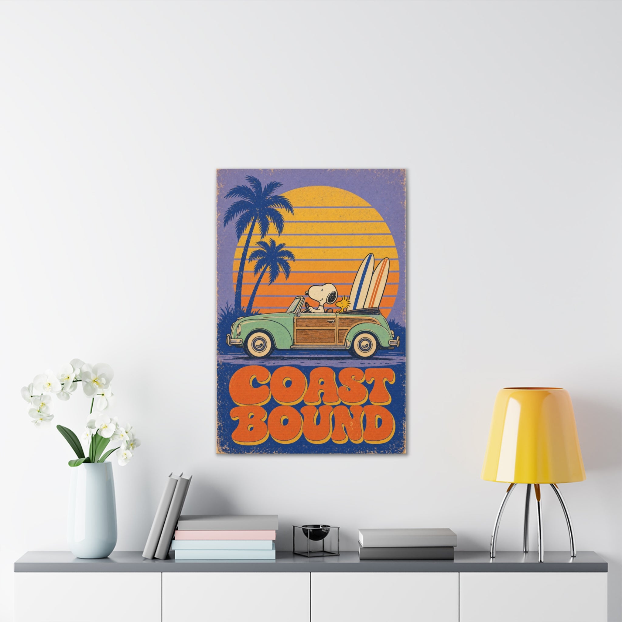 Snoopy VW Woody Canvas