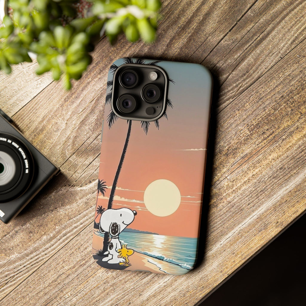Snoopy Beach Sunset Phone Case