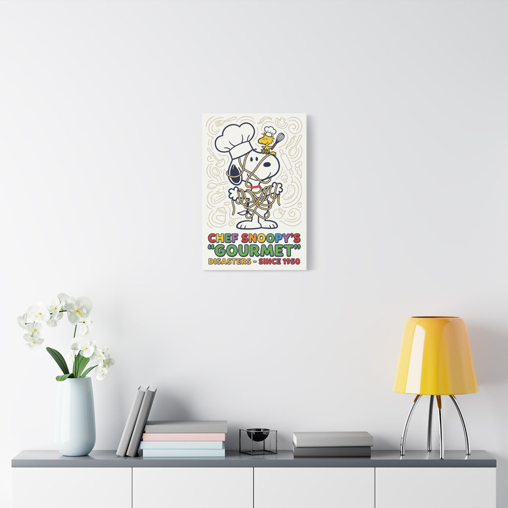 Chef Snoopy Gourmet Canvas
