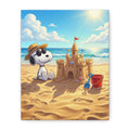 Snoopy At Beach Canvas