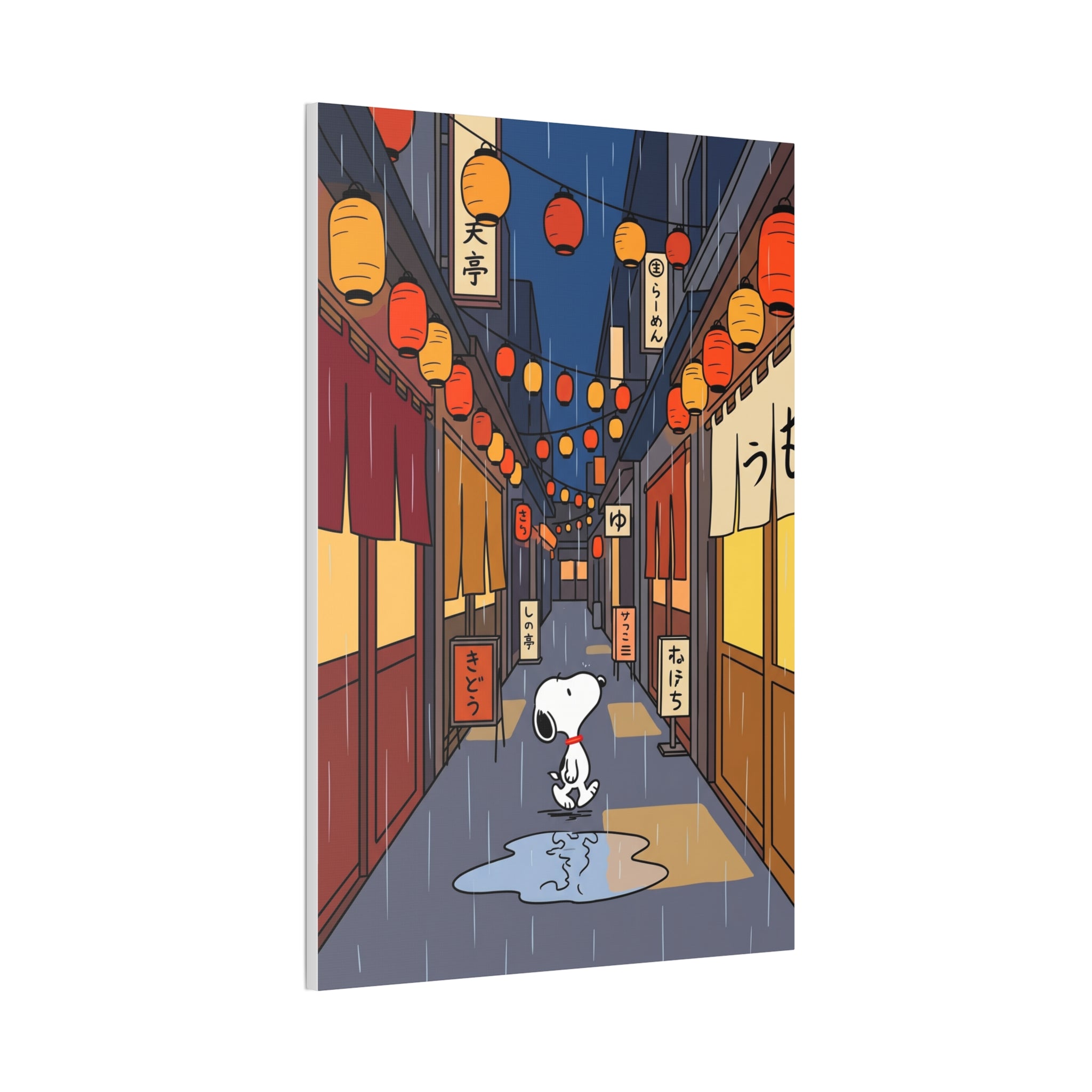Rainy Night Alley Canvas