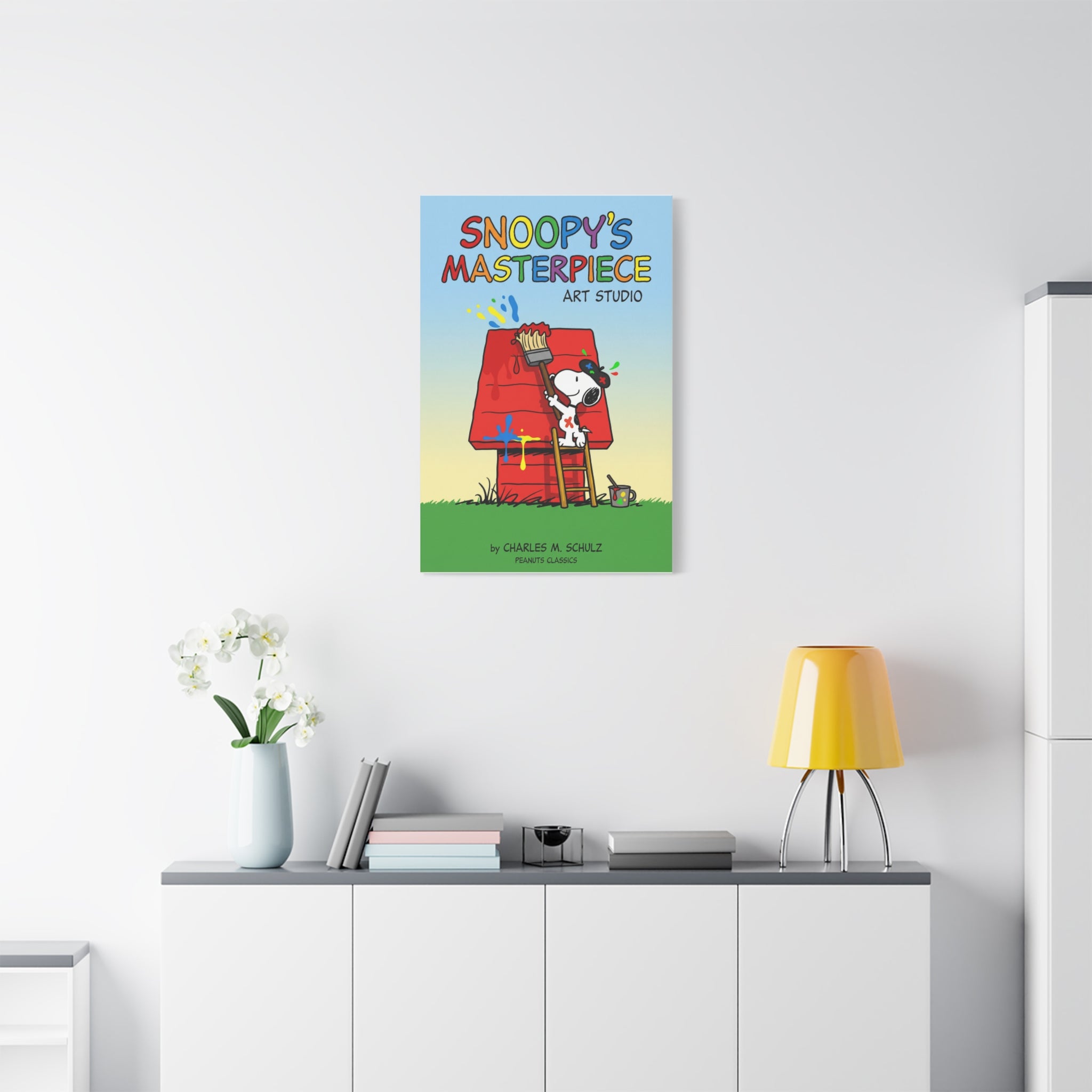 Painting Doghouse Canvas