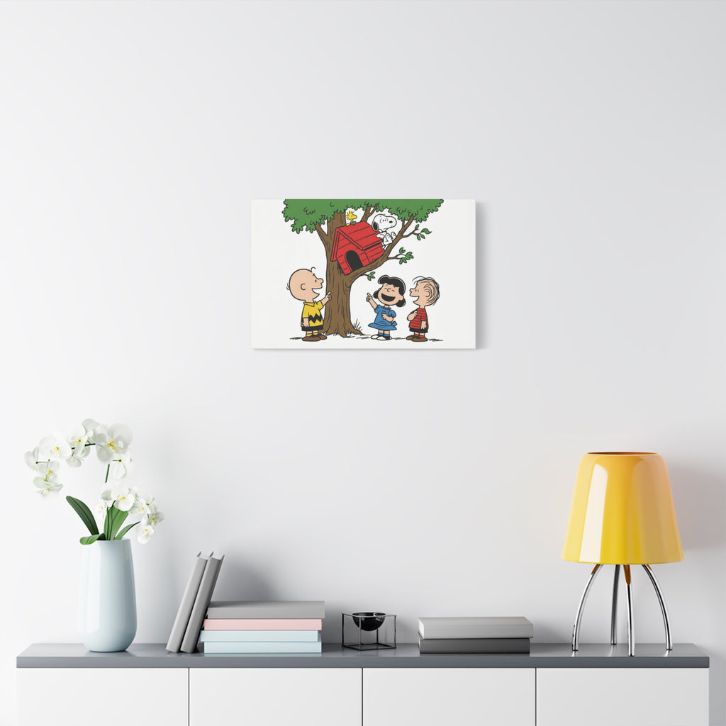 Peanuts Snoopy Red Doghouse Canvas