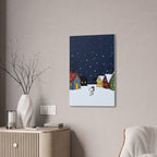 Snoopy Snowy Night Canvas