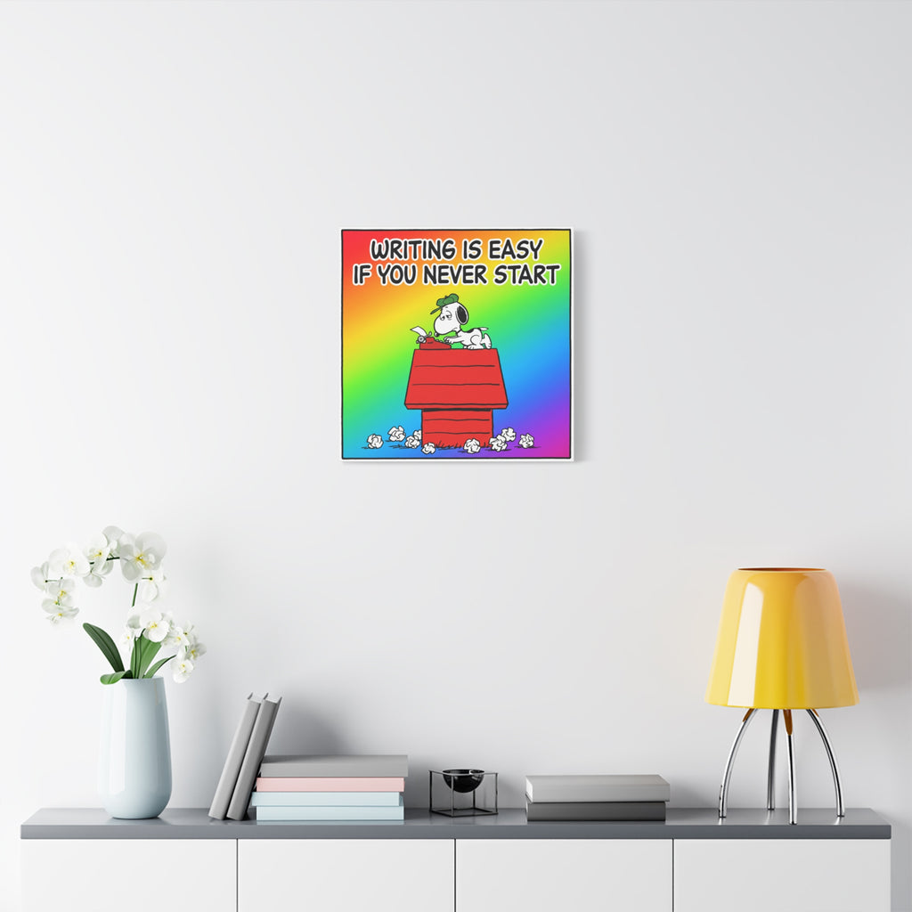 Writing Is Easy Canvas