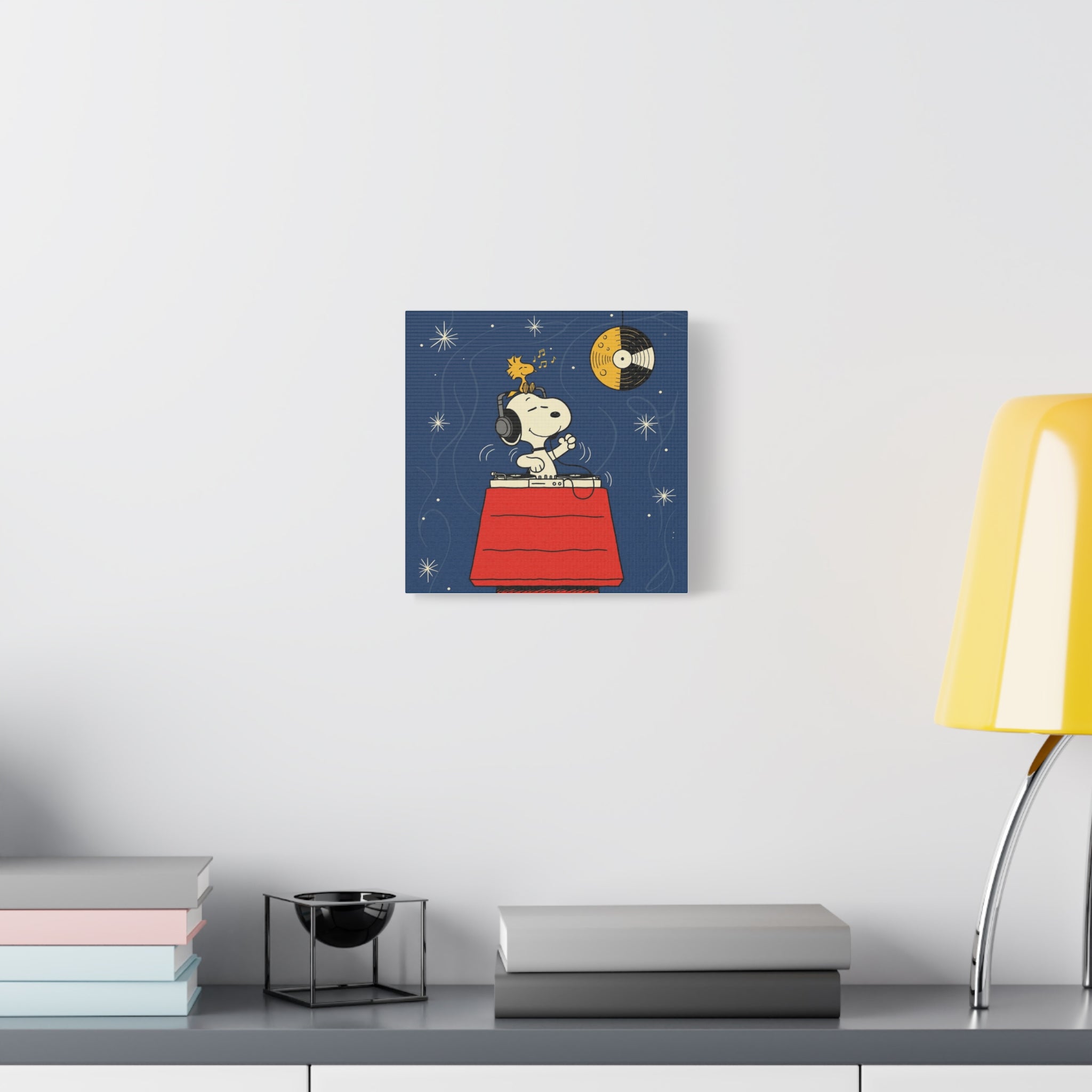 Snoopy DJ Doghouse Canvas