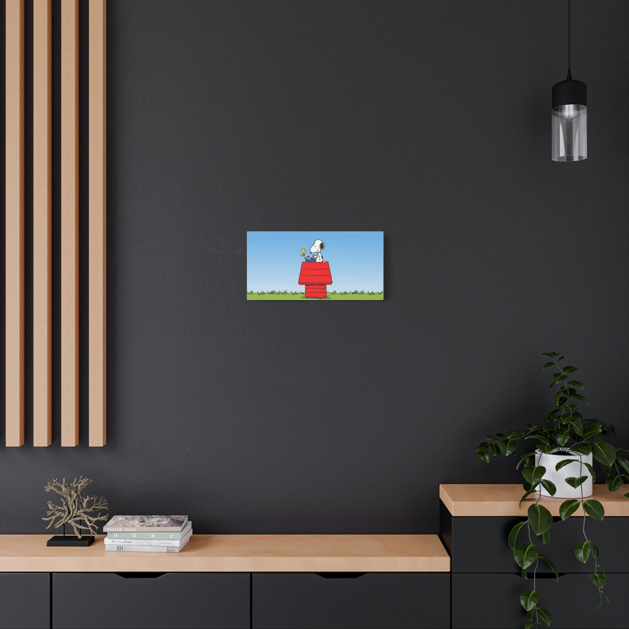 Snoopy on Red Doghouse Canvas