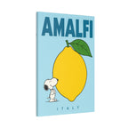 Amalfi Lemon Snoopy Italy Canvas