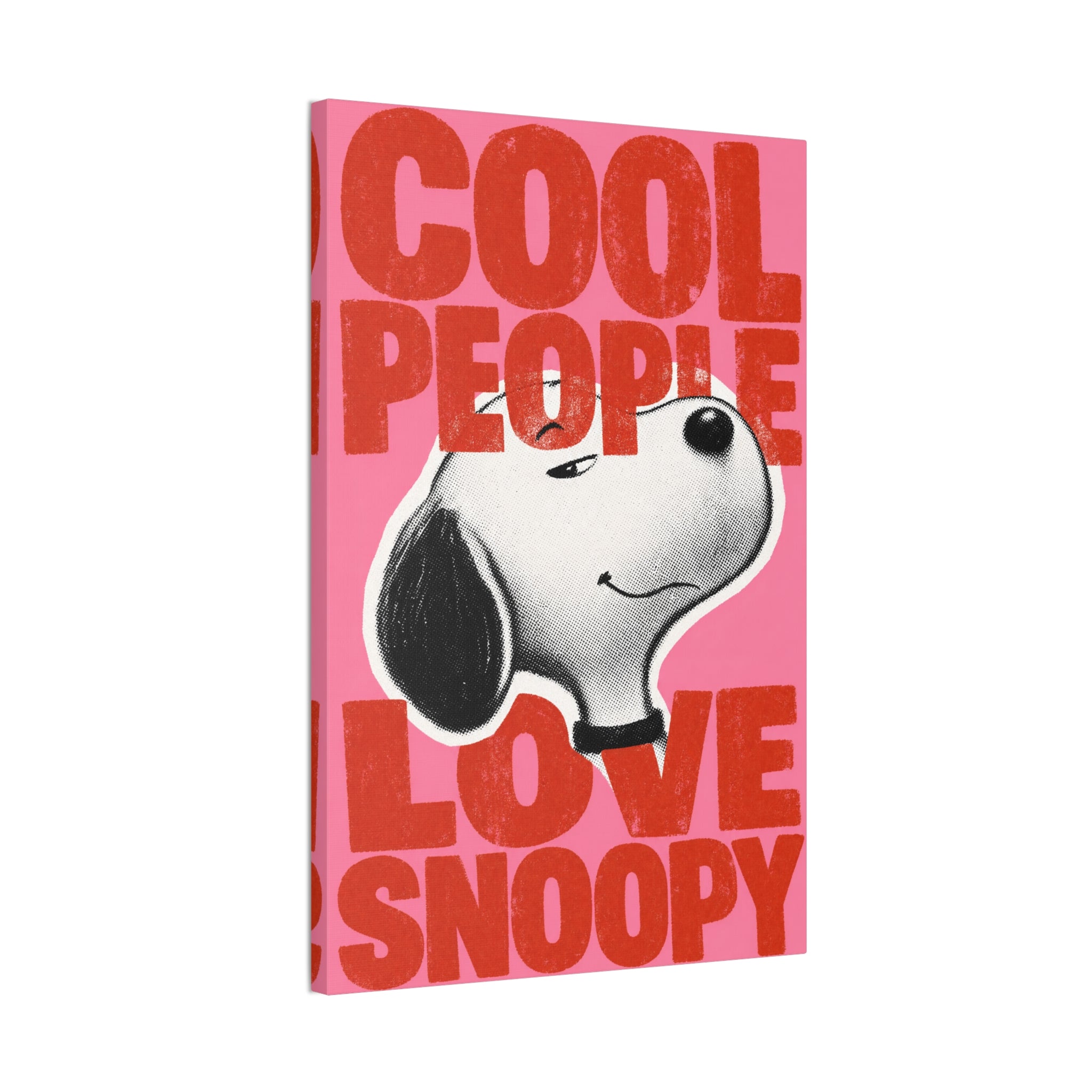 Cool People Love Snoopy Canvas