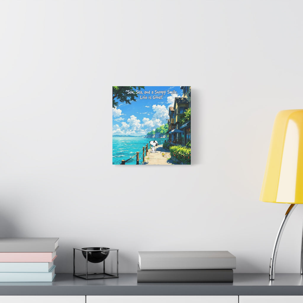 Snoopy Seaside Canvas
