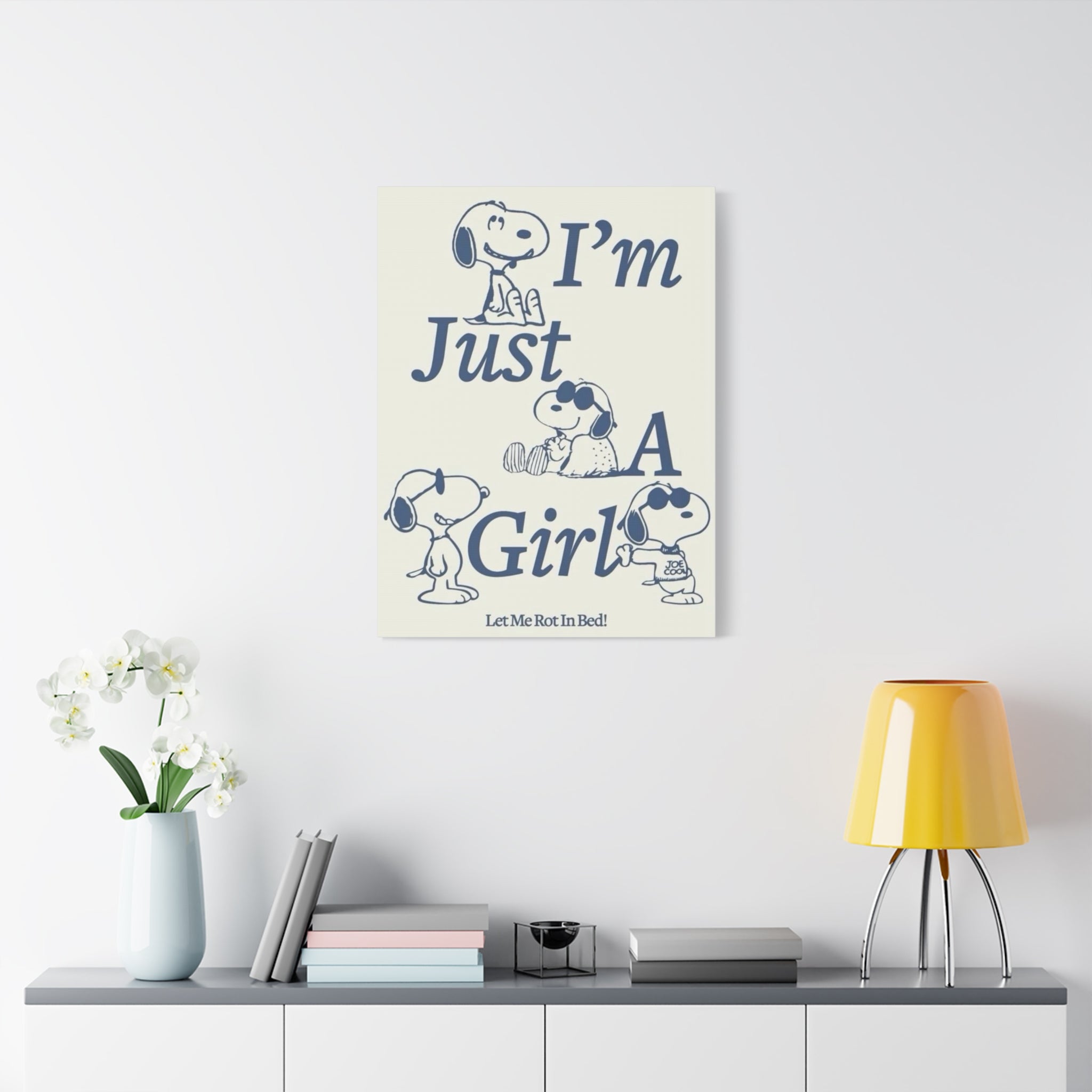 I'm Just A Girl Canvas