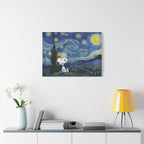Snoopy Starry Sky Canvas