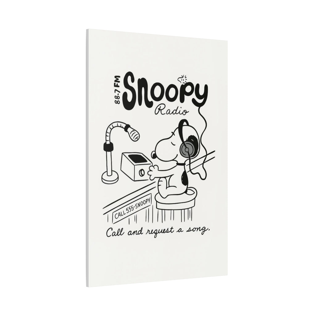 Snoopy Radio Canvas