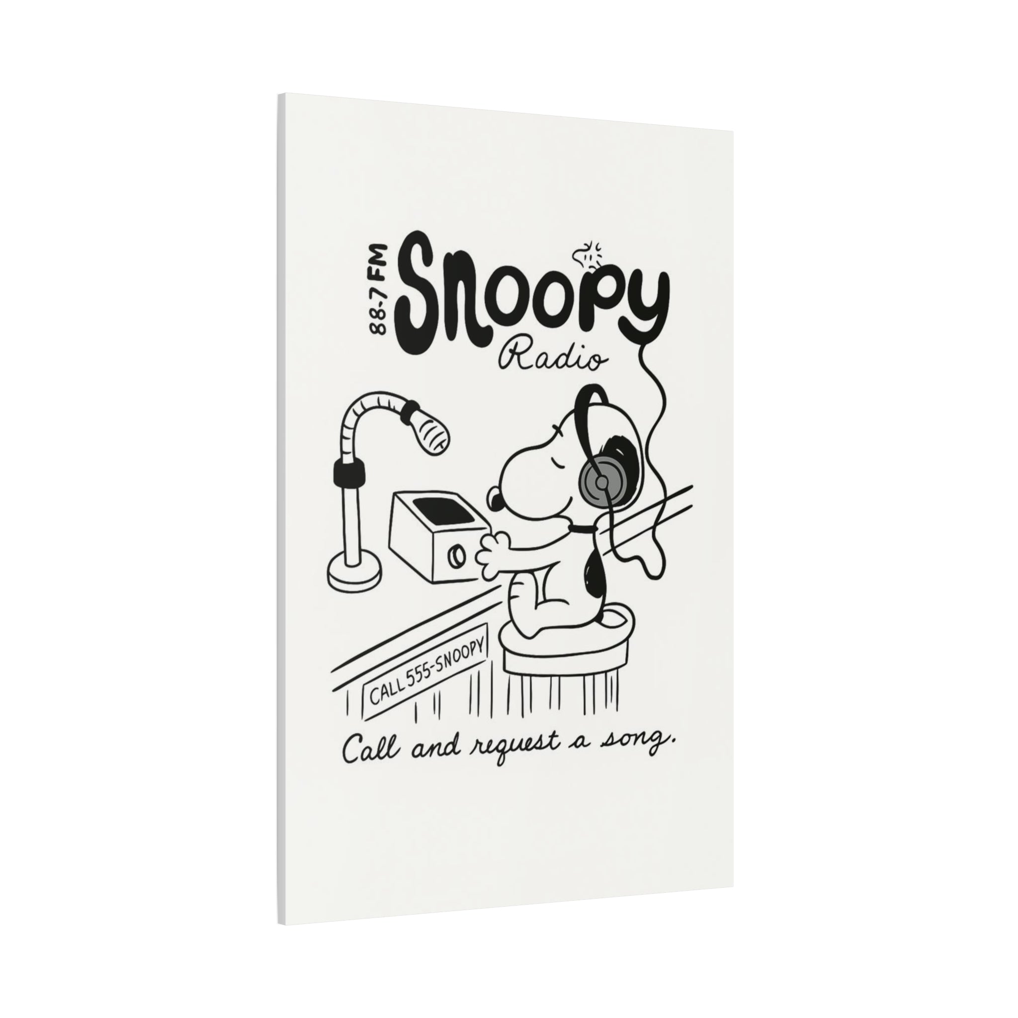 Snoopy Radio Canvas