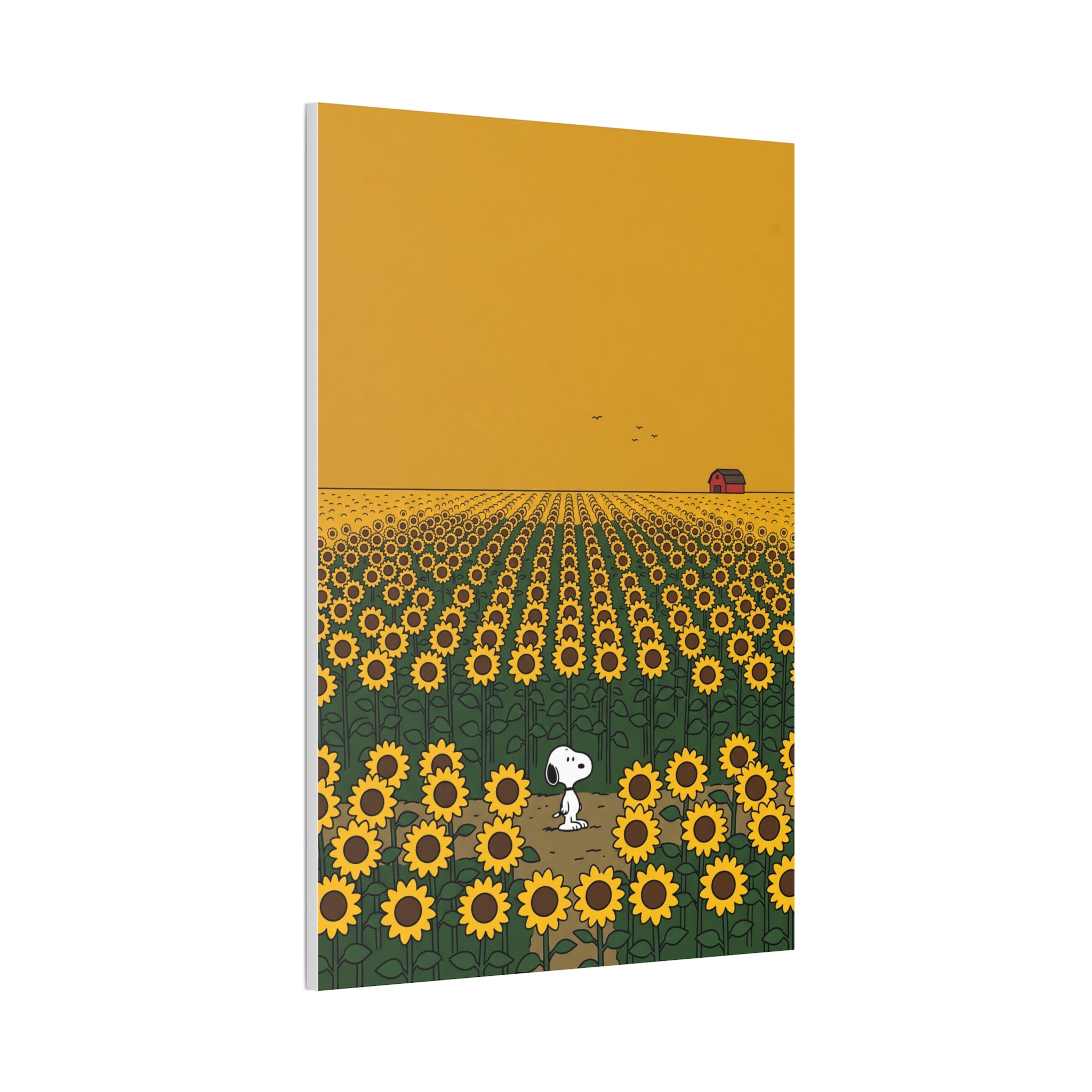 Snoopy in Sunflower Field Canvas