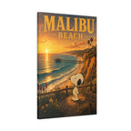 Malibu Beach Snoopy Canvas