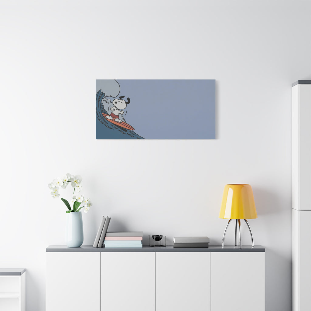 Surfing Dog Canvas