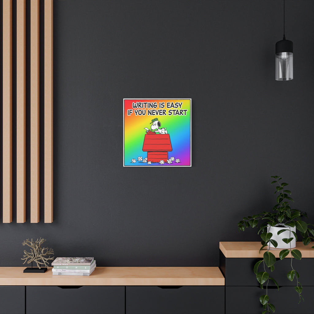 Writing Is Easy Canvas