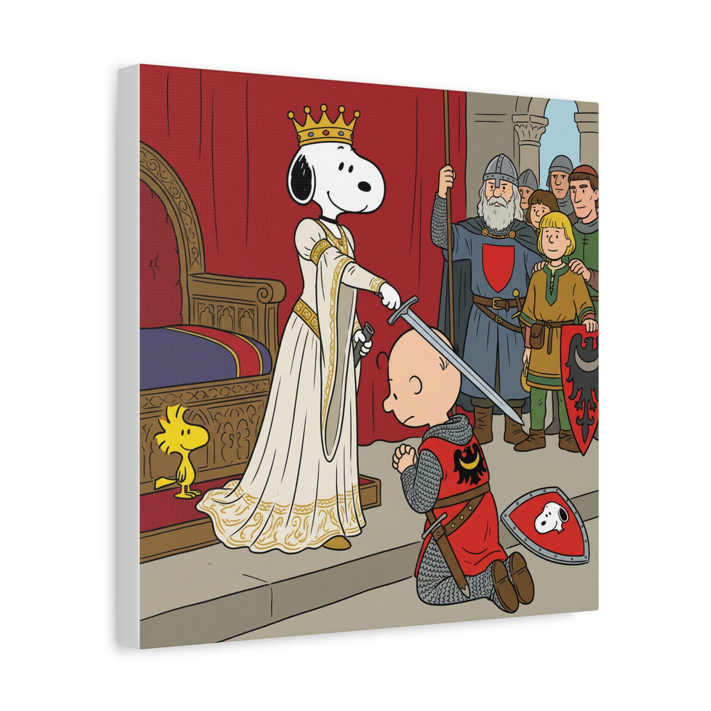 Snoopy Knight Canvas