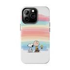 Rainbow Stripe Snoopy Phone Case