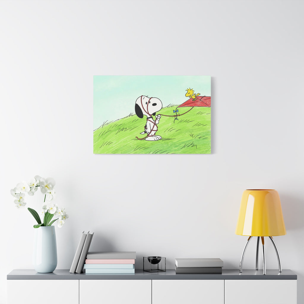 Snoopy Flying Kite Canvas