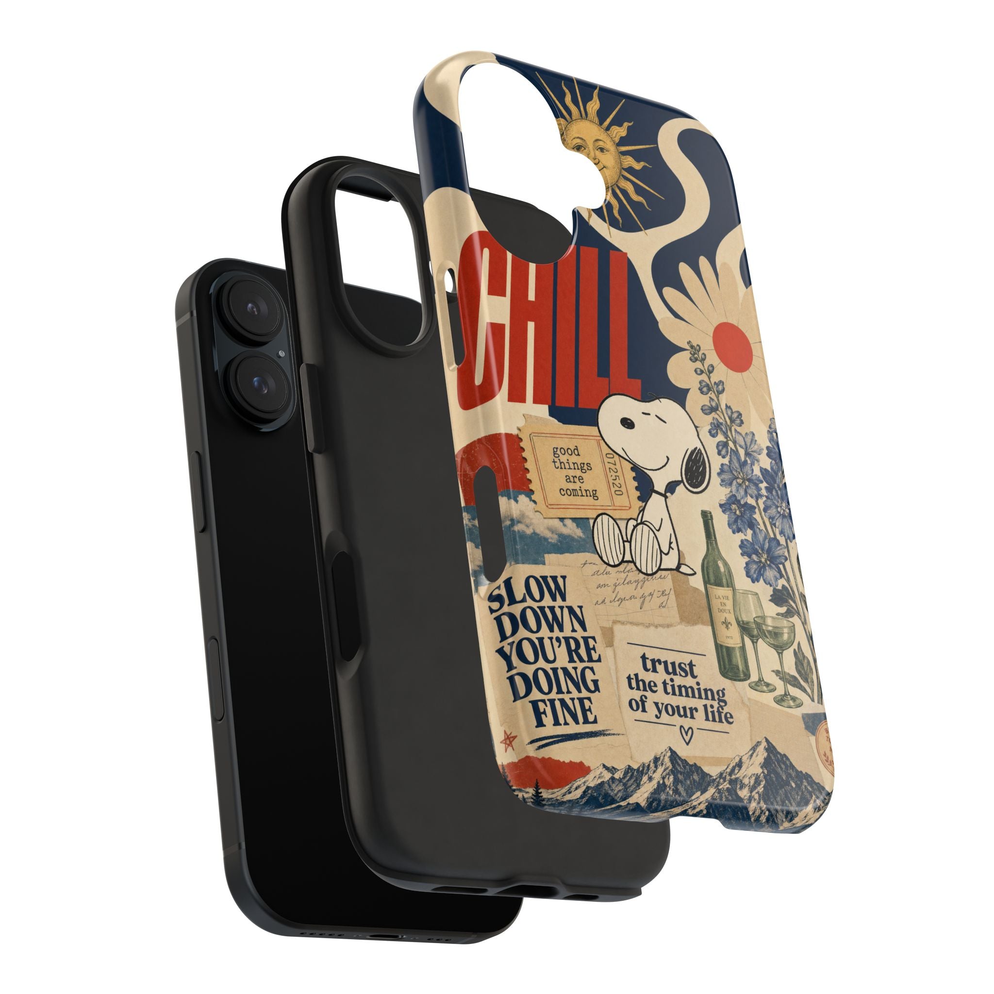 Snoopy Chill Collage Case