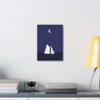 Sailboat Night Scene Canvas