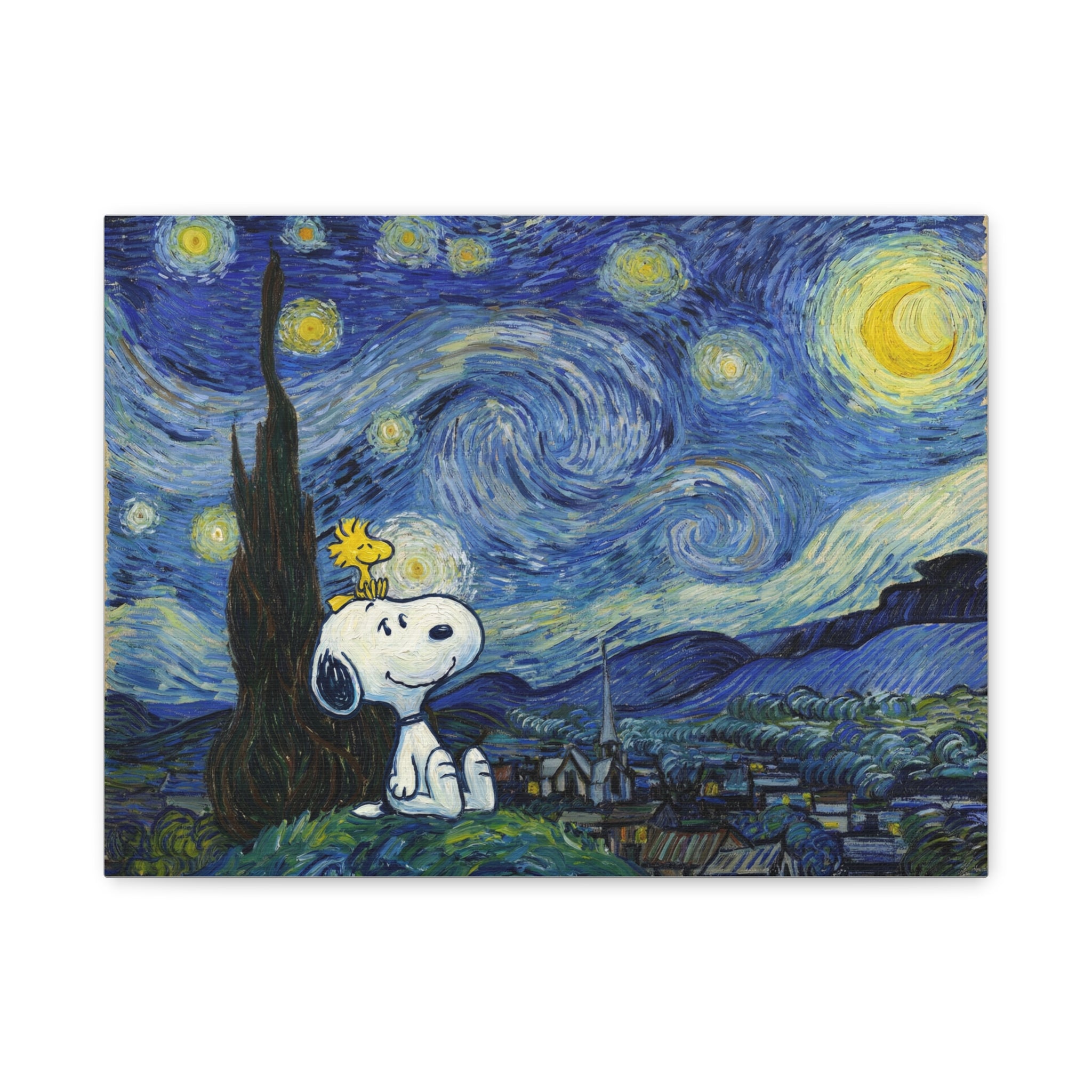 Snoopy Starry Sky Canvas