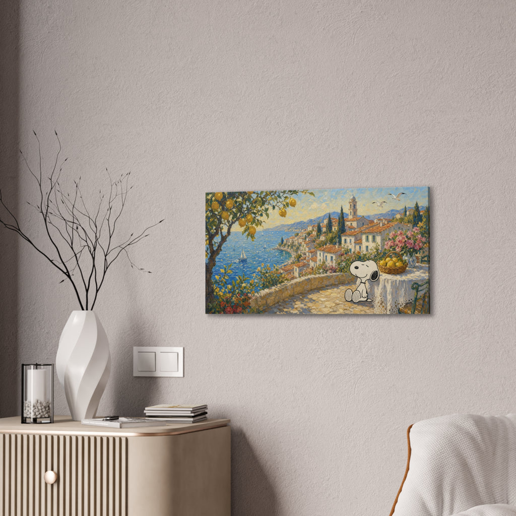Mediterranean Seaside Canvas