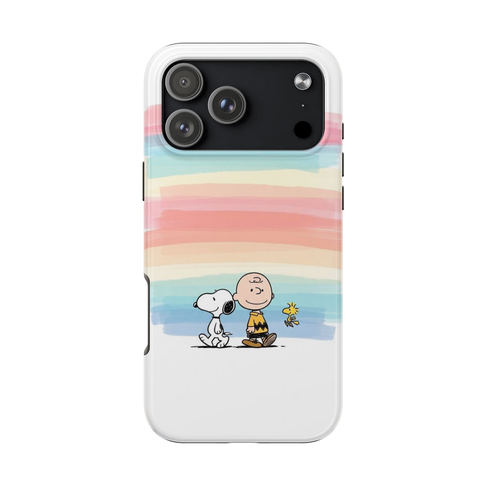 Pastel Stripe Peanuts Phone Case