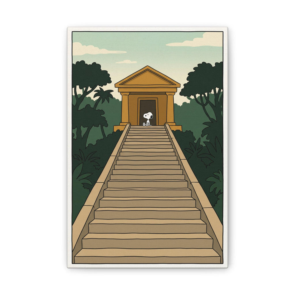 Temple Staircase Canvas