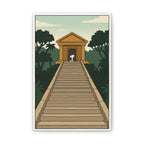 Temple Staircase Canvas