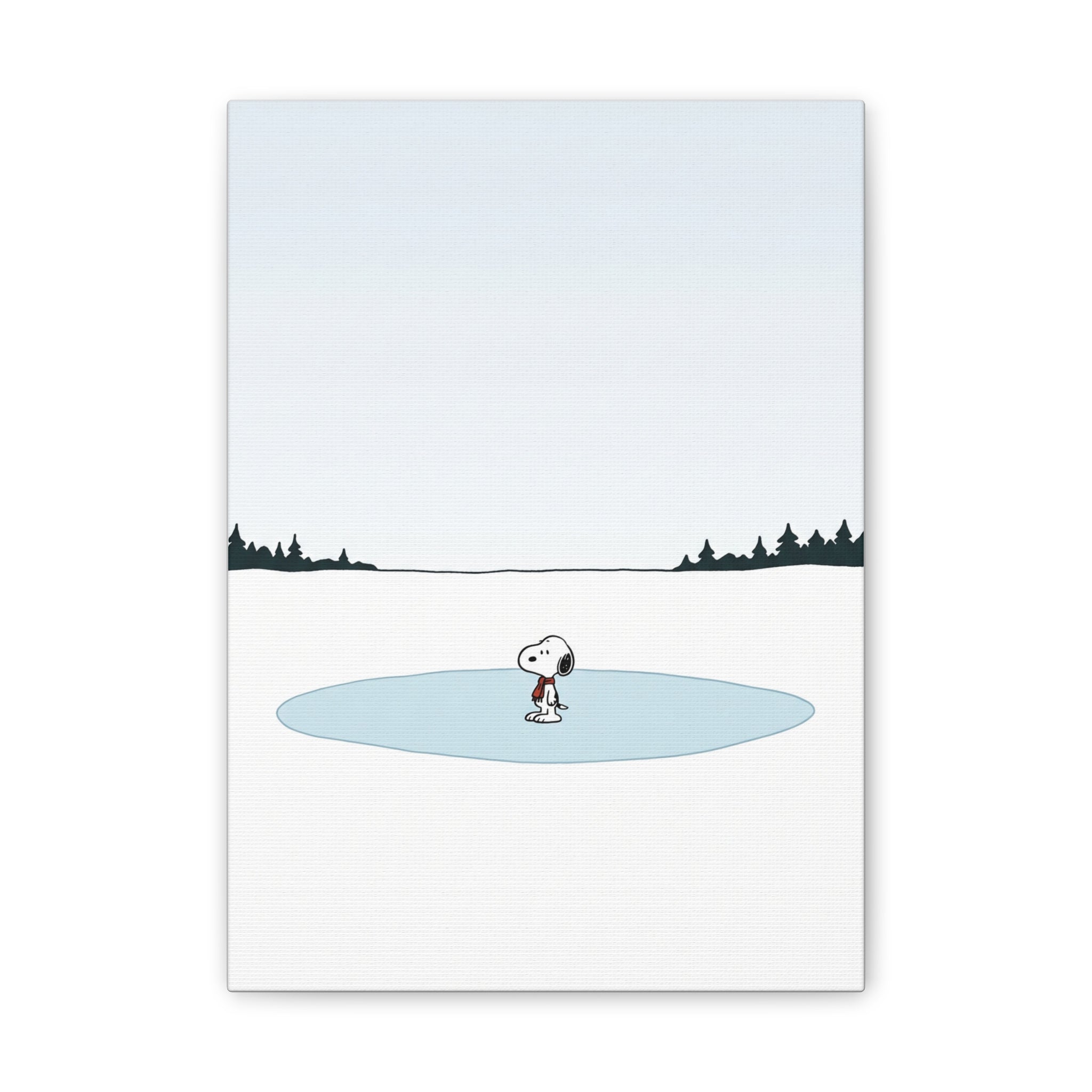 Snoopy Ice Rink Canvas
