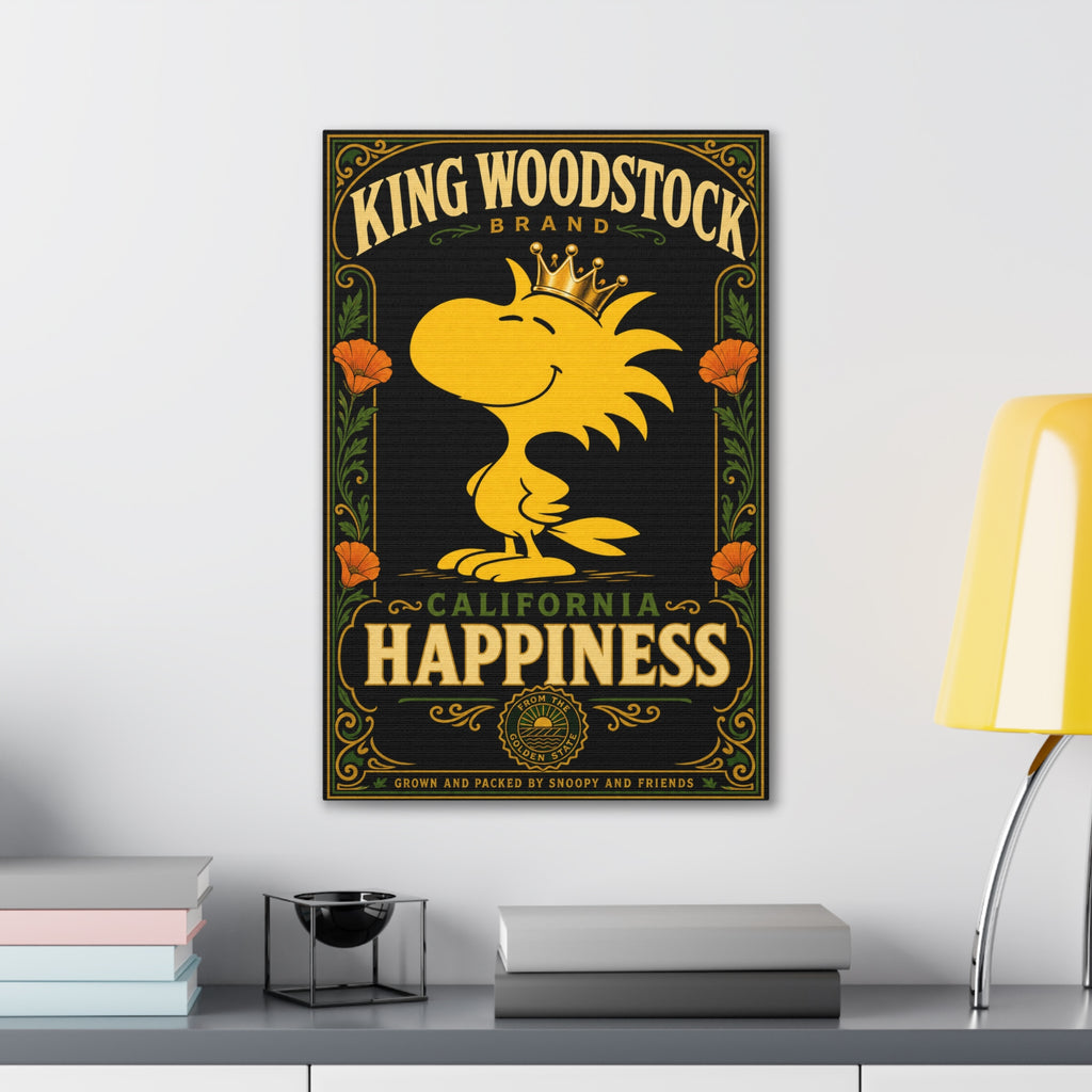 Woodstock California Happiness Canvas