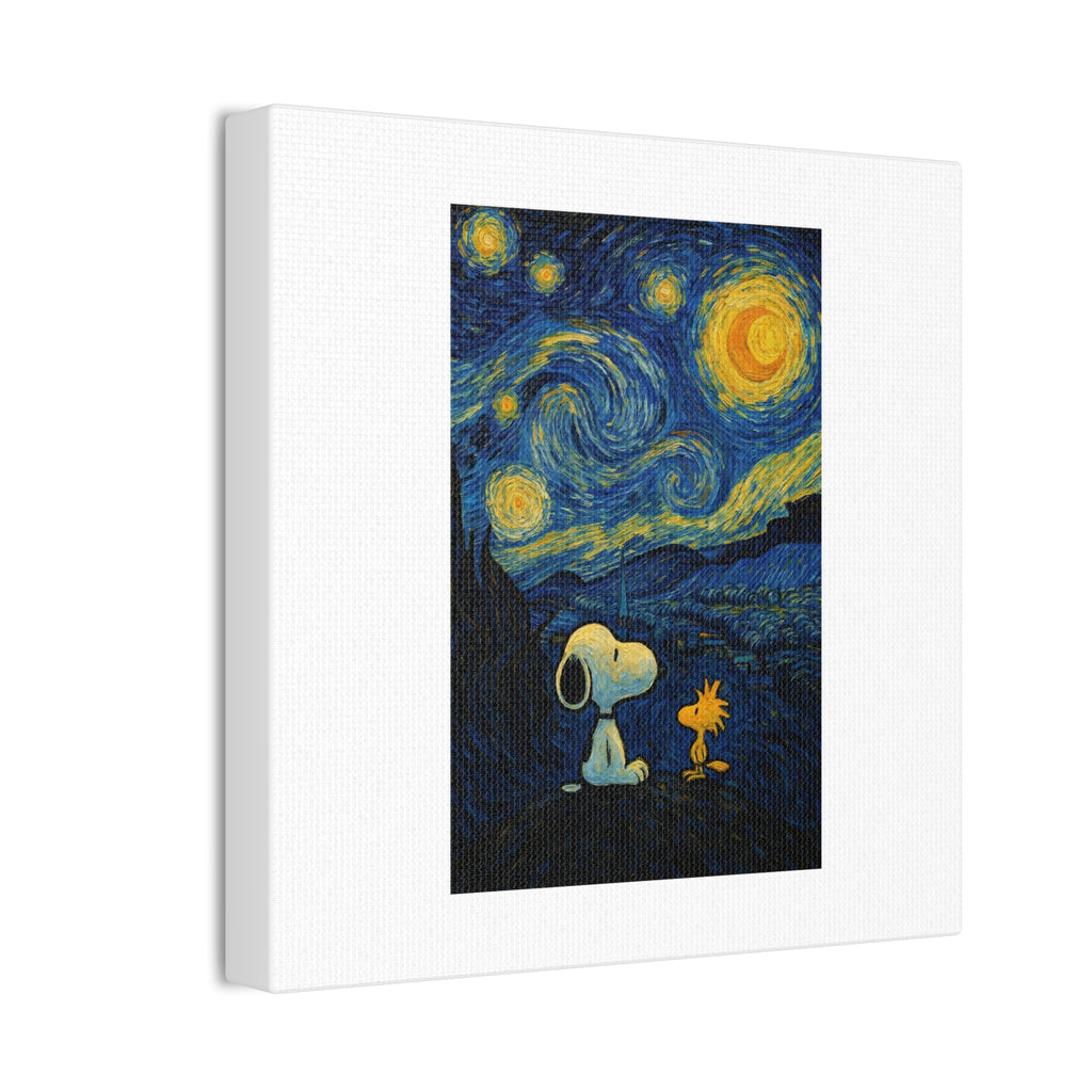 Snoopy Paris Autumn Canvas